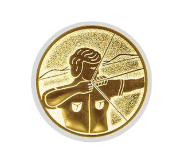 Glas Pokal 137-1 Schild & Emblem - Bronze / 19 cm