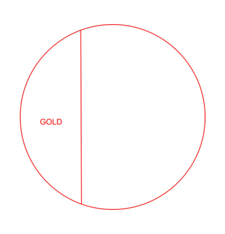 Glas Pokal 171-5 - Gold / 21 cm / Laser-Gravur