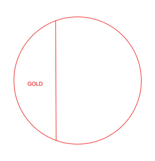 Glas Pokal 171-5 - Gold / 21 cm / Laser-Gravur