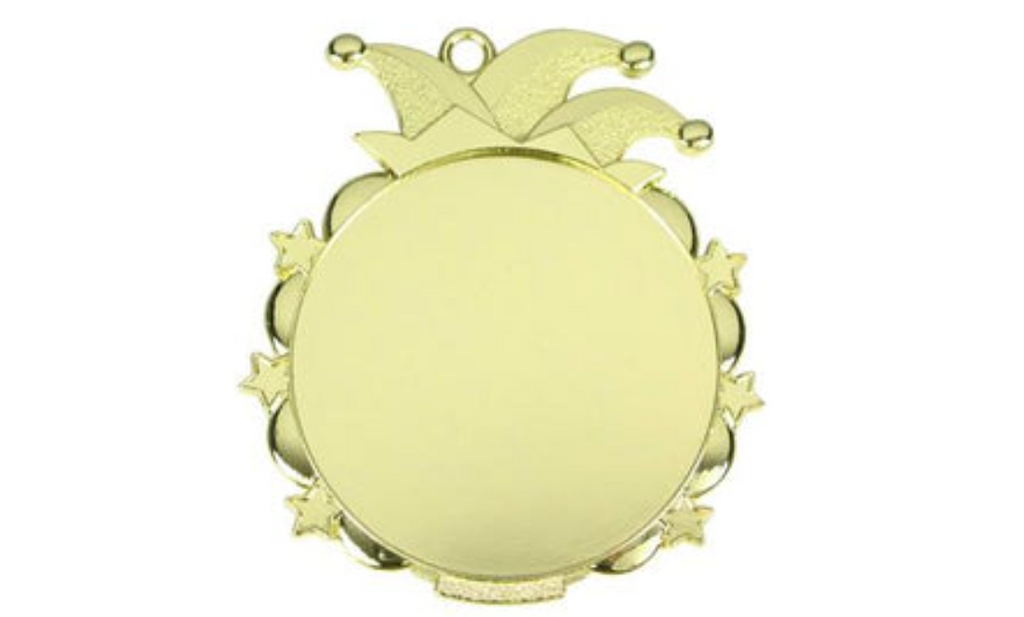 Karnevals Medaille D53 - Gold / 65x70mm