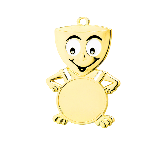 Kindermedaille Kid - Gold / 62x32x3 mm