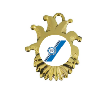 Karnevals Medaille ZM00165 - Gold / 60x50mm