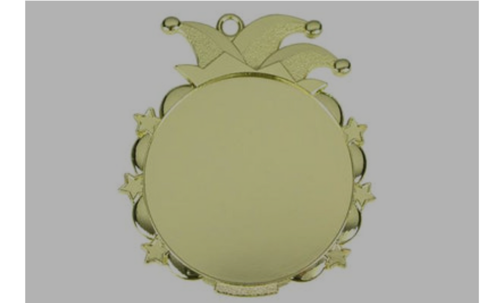 Karnevals Medaille D53 - Gold / 65x70mm