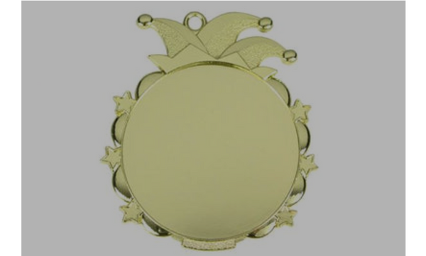 Karnevals Medaille D53 - Gold / 65x70mm