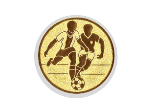 Glas Pokal 137-1 Schild & Emblem - Gold / 19 cm