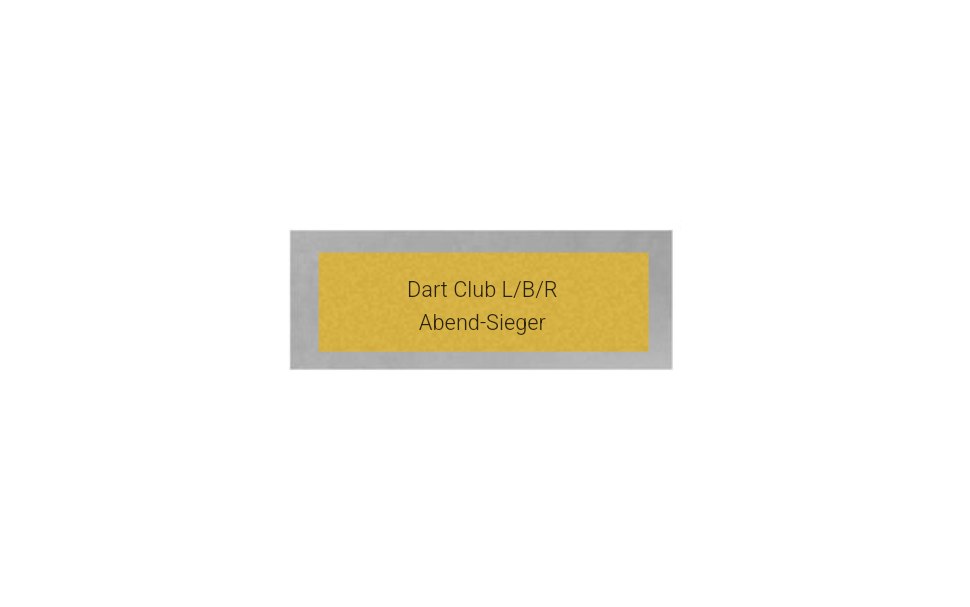 Dart Pokal FG4121 - 19.5 cm / Silber Mehrfarbig