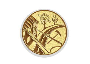 Glas Pokal 3526 Schild & Emblem - Transparent / 15 cm