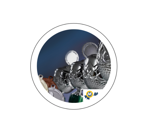 Druckembleme (selbstklebend) - 60 mm / Weiß