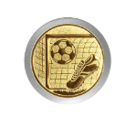 Fußball Pokal  3947x - Silber Gold / 20 cm