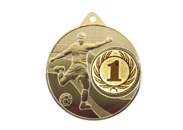 Medaille Fußball 396 Ø 50 mm - Gold / 50 mm