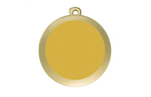 Medaille Fußball D112A Ø 50mm - Gold / 50 mm