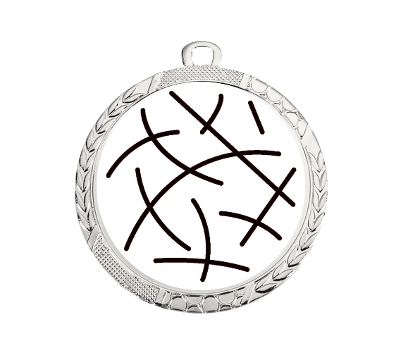 Medaille D113 Ø 60 mm - Silber / 60 mm