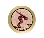 Glastrophäe 136-2 Schild & Emblem - Bunt / 15 cm