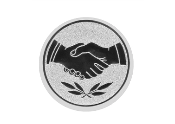 Glas Pokal 8808 Blau Schild & Emblem - Transparent Blau / 20.5 cm