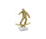 Goldener Snowboardfahrer - Gold / 17.3 cm