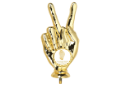 Mini Pokal Sieger Finger P110 - Gold / 17 cm