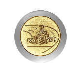 Glastrophäe 136-4 - 15 cm / Blau