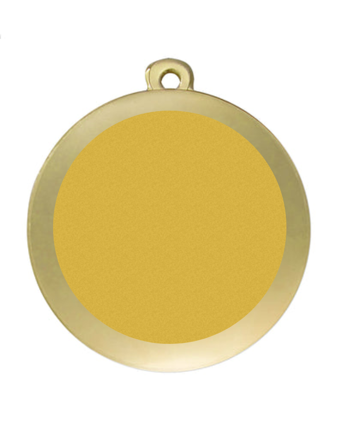 Medaille Fußball D101 / 59x39 mm - Gold / 59x39 mm
