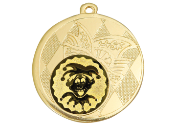 Karnevals Medaille D121 - 50 mm / Gold