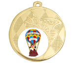 Karnevals Medaille D121 - 50 mm / Gold