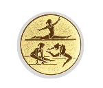 Glastrophäe 136-4 Schild & Emblem - 15 cm / Blau