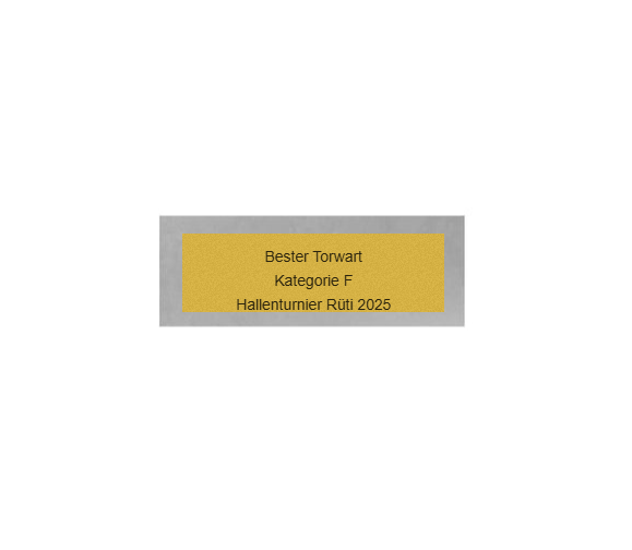 Torwarthandschuh Pokal FG4025 - 17 cm / Silber Gold Grün