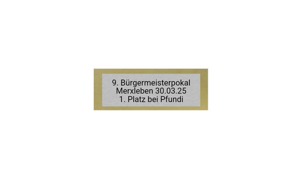 Holz Pokal Spielkarten FG060 - 21 cm / Schwarz Braun