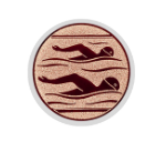 Glastrophäe 136-4 Schild & Emblem - 20 cm / Blau