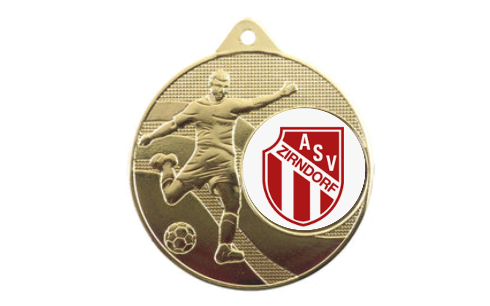 Medaille Fußball 396 Ø 50 mm - Gold / 50 mm