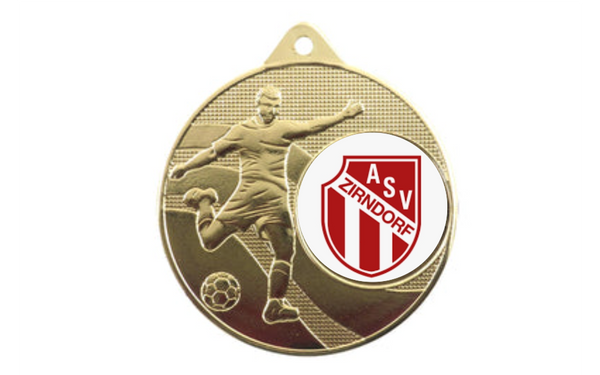 Medaille Fußball 396 Ø 50 mm - Gold / 50 mm
