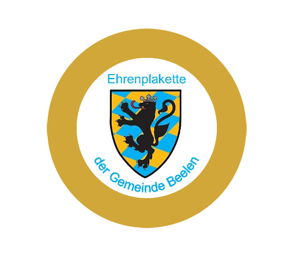 Aluminium-Emblem - 50 mm / Gold/Alu