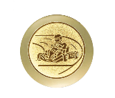 Kart Trophäe FG 303 - Gold Schwarz / 14 cm