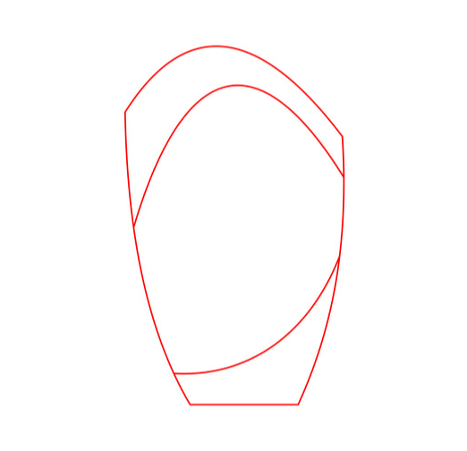 Glas Pokal Rot W55-L - Rot/Transparent / 16.5 cm