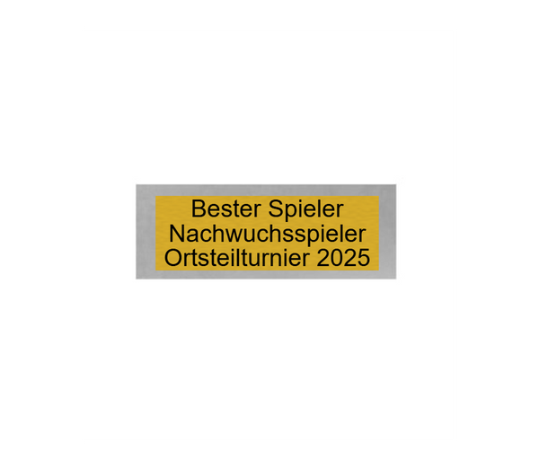 Fußball Pokal 044 - Silber - Gold / 10cm / SM