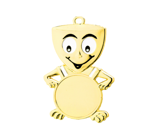 Kindermedaille Kid - Gold / 62x32x3 mm
