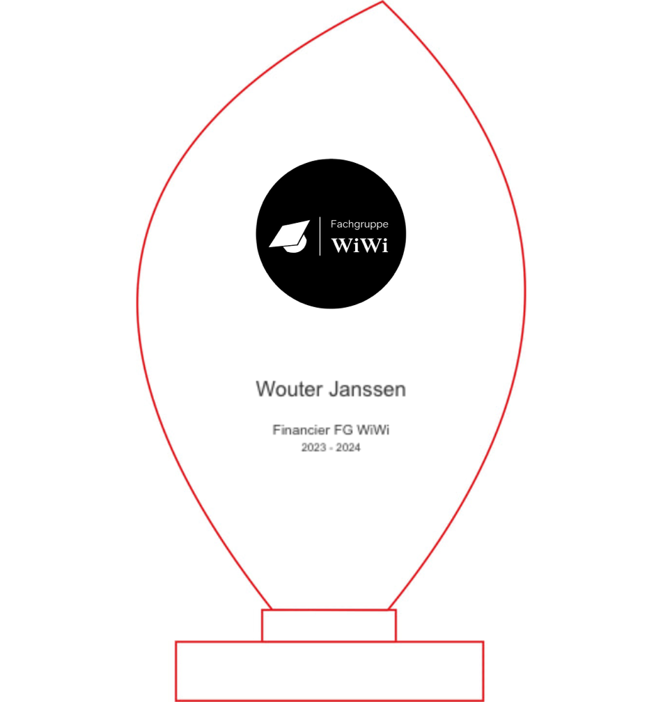 Glas Trophäe 166-5 Lasergravur - Klar / 20 cm / Laser-Gravur