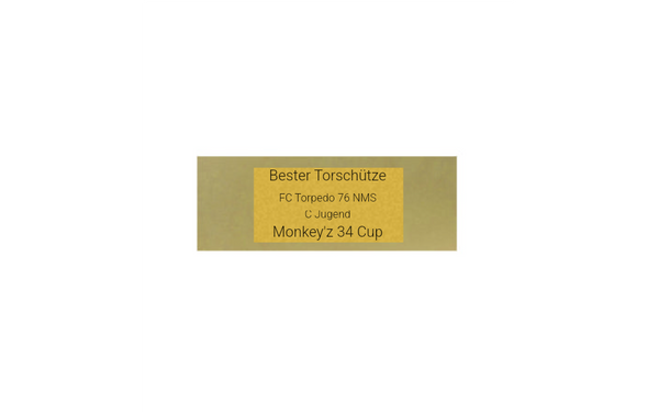 Pokal Fußball 31315 - Gold Silber / 13 cm