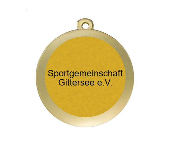 Frauen Fußball NZ18D  Ø 50 mm - Gold / 50 mm