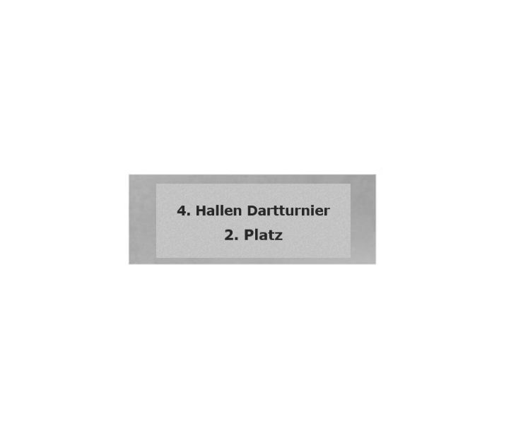 Glas Pokal Dart FG011 - 17 cm / Transparent Schwarz