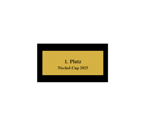 Pokalserie X151 Hockey - 25.5 cm / Silber Gold
