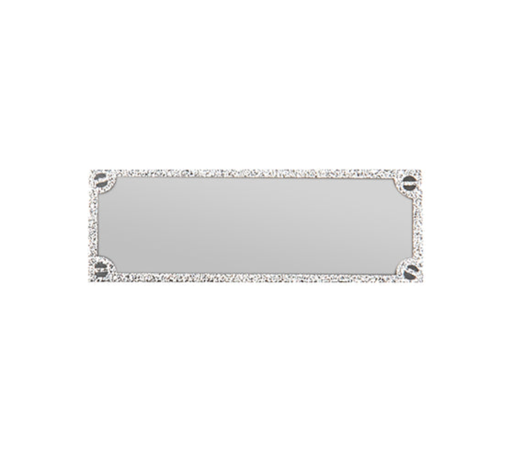 Gravurschild edel in Silber - Silber / 62 x 25 mm