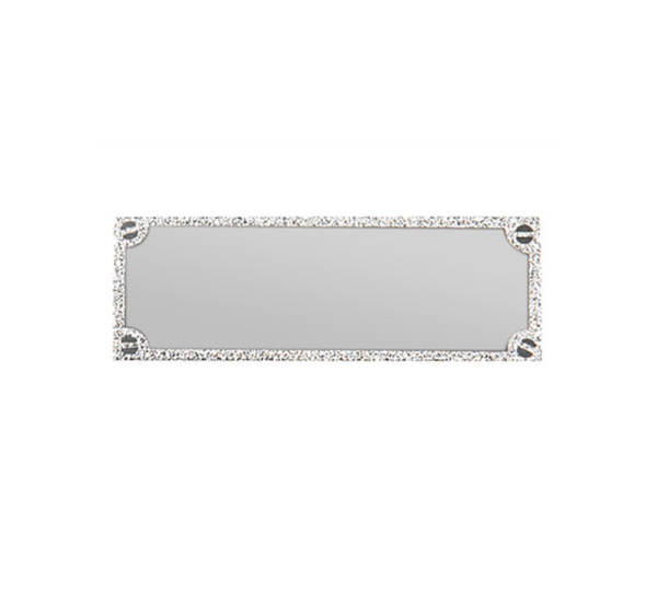 Gravurschild edel in Silber - Silber / 62 x 25 mm