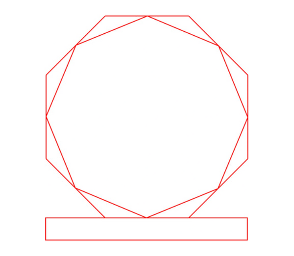 Glas Pokal 6508-L - 17.5 cm / Transparent / Laser-Gravur