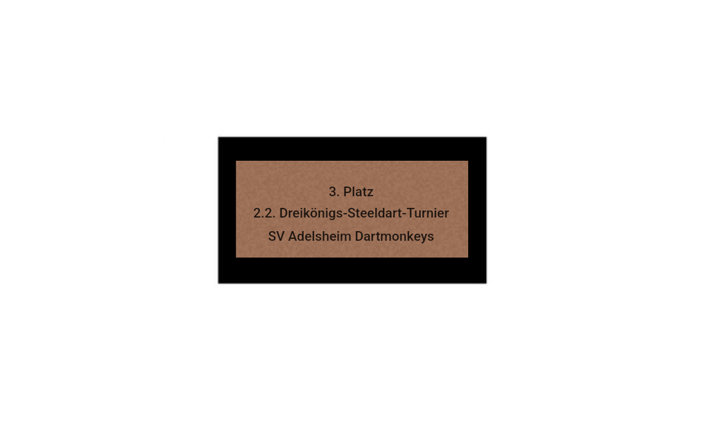 Pokalserie X161 Dart - Silber Mehrfarbig / 25 cm