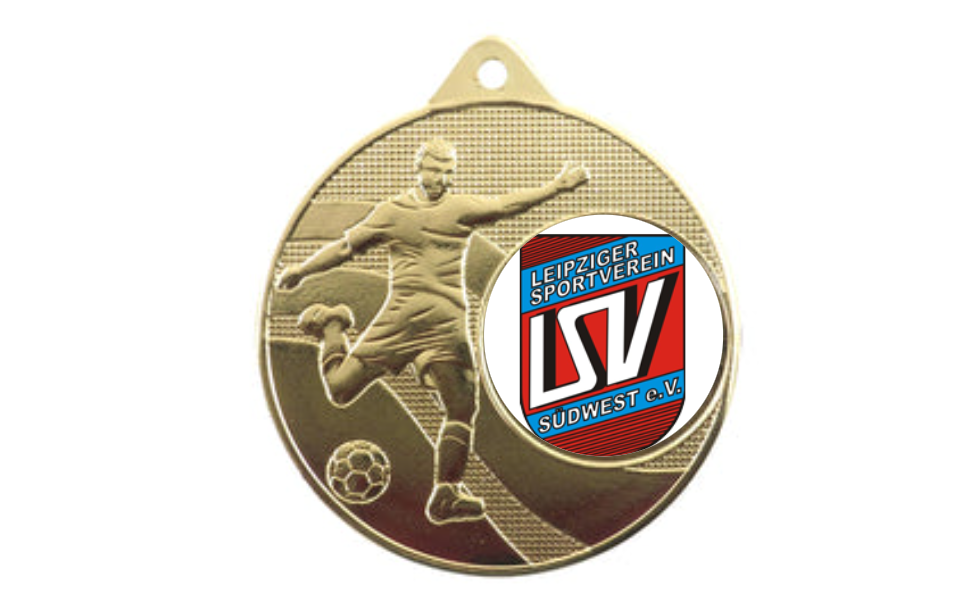 Medaille Fußball 396 Ø 50 mm - Gold / 50 mm