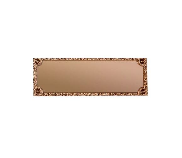 Gravurschild edel in Bronze - Bronze / 73 x 28 mm