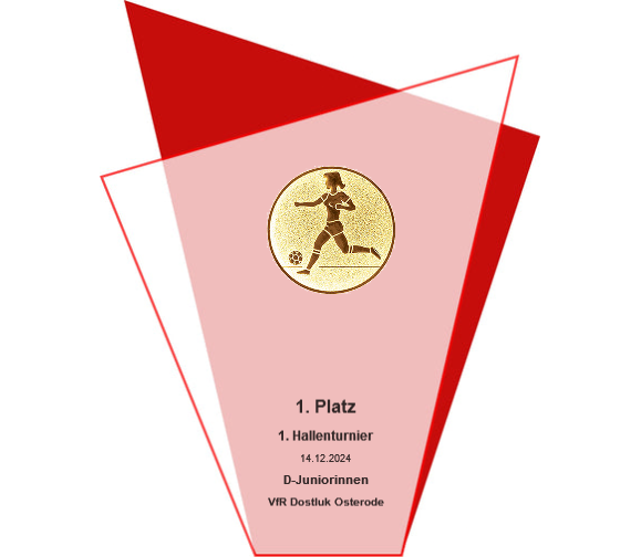 Glas Pokal Blau GL.051-L oder Rot GL.052-L - Rot / 19.5 cm / Laser-Gravur