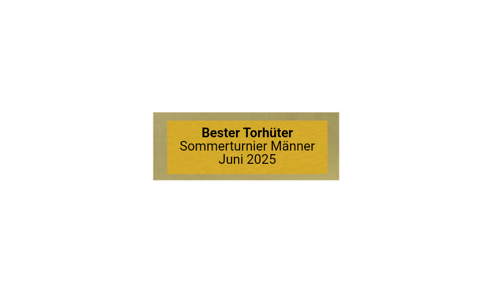 Holz Trophäe Torwart FX013/P013 - Grau 19 cm / Braun