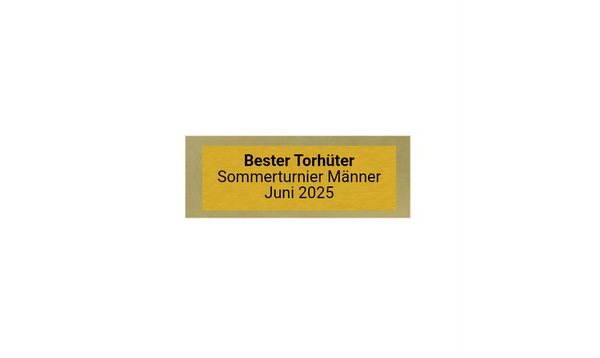 Holz Trophäe Torwart FX013/P013 - Grau 19 cm / Braun