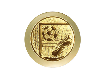 Fußball Pokal FG871 SM - SIlber/Gold / 15 cm